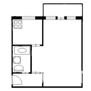 1-к квартира, на длительный срок, 36м2, 4/4 этаж