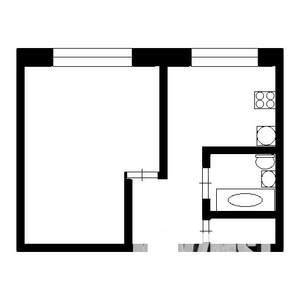 1-к квартира, на длительный срок, 35м2, 1/9 этаж