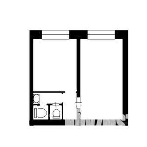 1-к квартира, на длительный срок, 30м2, 6/9 этаж