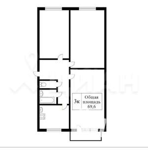3-к квартира, на длительный срок, 69м2, 3/5 этаж