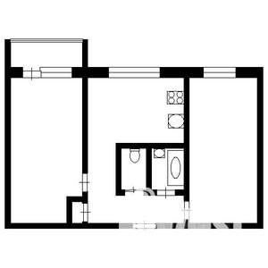 2-к квартира, на длительный срок, 43м2, 3/5 этаж