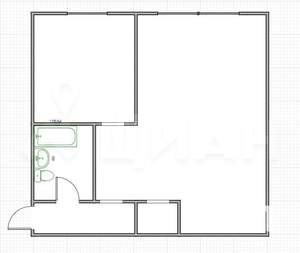 1-к квартира, на длительный срок, 30м2, 4/5 этаж