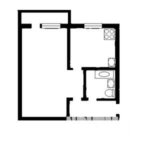 1-к квартира, на длительный срок, 39м2, 5/9 этаж