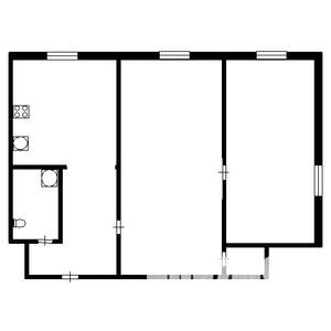 2-к квартира, на длительный срок, 42м2, 1/5 этаж