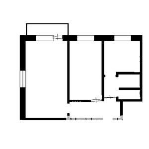 2-к квартира, на длительный срок, 45м2, 4/5 этаж
