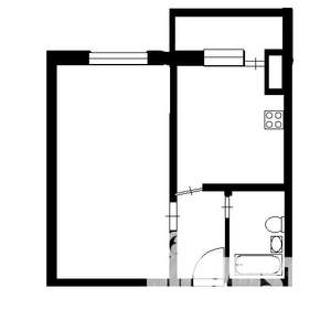 2-к квартира, на длительный срок, 52м2, 4/5 этаж