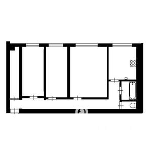 2-к квартира, на длительный срок, 53м2, 3/5 этаж
