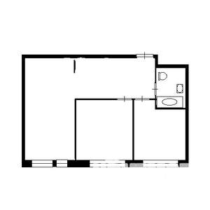 2-к квартира, на длительный срок, 45м2, 2/4 этаж