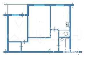 2-к квартира, на длительный срок, 52м2, 4/9 этаж