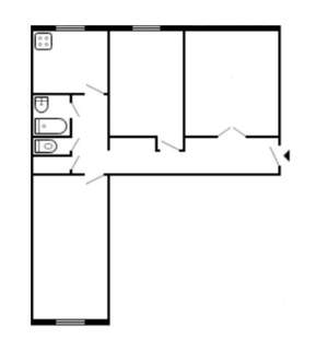 3-к квартира, на длительный срок, 71м2, 5/9 этаж