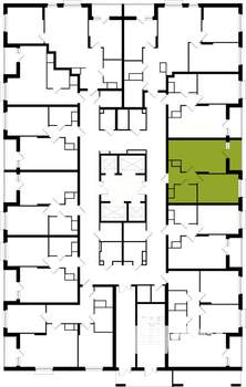 1-к квартира, вторичка, 40м2, 20/25 этаж
