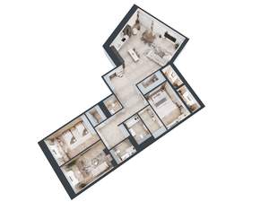 3-к квартира, вторичка, 161м2, 8/10 этаж