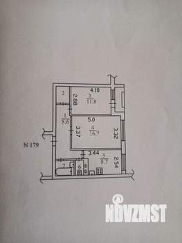 2-к квартира, вторичка, 52м2, 7/9 этаж