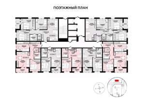 2-к квартира, строящийся дом, 60м2, 5/25 этаж