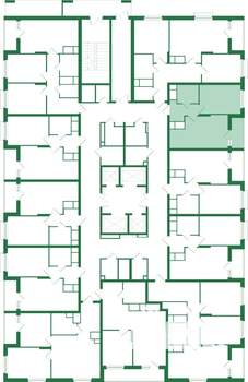 1-к квартира, вторичка, 39м2, 19/25 этаж