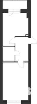 1-к квартира, вторичка, 52м2, 5/5 этаж