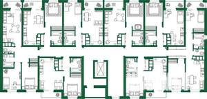 3-к квартира, строящийся дом, 59м2, 2/9 этаж