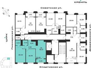 2-к квартира, вторичка, 79м2, 5/10 этаж