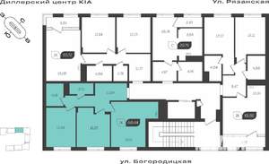 2-к квартира, вторичка, 60м2, 4/4 этаж