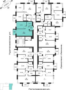 1-к квартира, вторичка, 48м2, 3/7 этаж