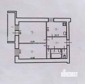 2-к квартира, вторичка, 48м2, 6/9 этаж