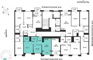 2-к квартира, вторичка, 63м2, 6/10 этаж