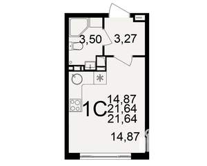 1-к квартира, вторичка, 22м2, 7/20 этаж