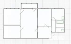 4-к квартира, вторичка, 58м2, 5/6 этаж
