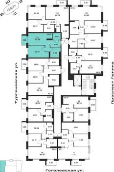 1-к квартира, вторичка, 51м2, 3/7 этаж