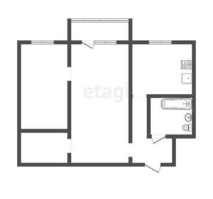2-к квартира, вторичка, 41м2, 4/5 этаж