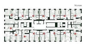 2-к квартира, вторичка, 56м2, 16/19 этаж