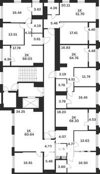 2-к квартира, вторичка, 65м2, 5/10 этаж