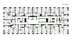 1-к квартира, вторичка, 35м2, 17/19 этаж