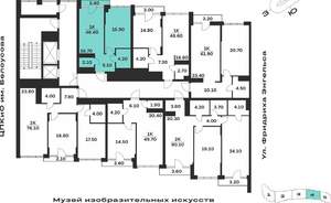 1-к квартира, вторичка, 46м2, 8/9 этаж