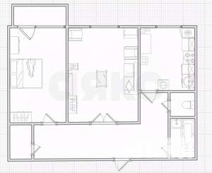 2-к квартира, вторичка, 51м2, 4/9 этаж