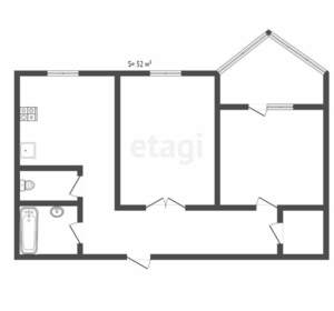 2-к квартира, вторичка, 52м2, 5/9 этаж