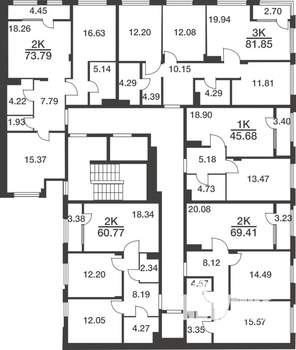 3-к квартира, вторичка, 82м2, 2/9 этаж