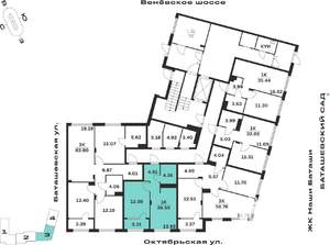 1-к квартира, вторичка, 39м2, 1/15 этаж