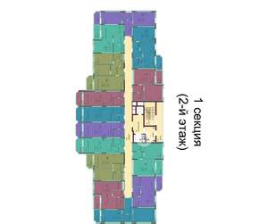 Студия квартира, строящийся дом, 33м2, 2/17 этаж