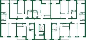 2-к квартира, строящийся дом, 57м2, 2/9 этаж