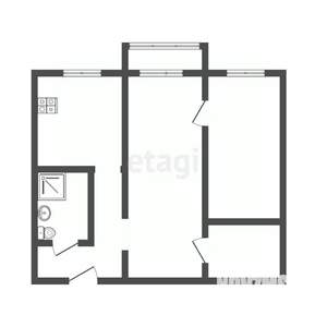 2-к квартира, вторичка, 42м2, 5/5 этаж