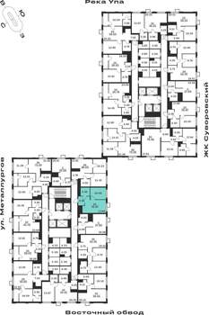 1-к квартира, строящийся дом, 36м2, 14/25 этаж