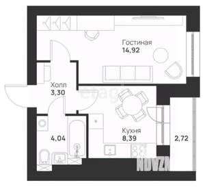 1-к квартира, вторичка, 33м2, 3/5 этаж