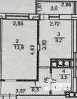 1-к квартира, вторичка, 35м2, 9/10 этаж