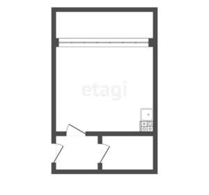 Студия квартира, вторичка, 26м2, 1/10 этаж