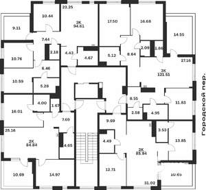 3-к квартира, вторичка, 95м2, 4/4 этаж