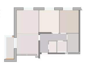 3-к квартира, вторичка, 68м2, 2/22 этаж