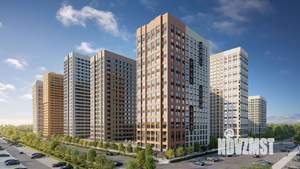 2-к квартира, строящийся дом, 56м2, 16/20 этаж