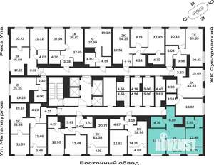 2-к квартира, вторичка, 60м2, 21/25 этаж