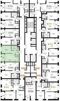 1-к квартира, вторичка, 34м2, 16/25 этаж